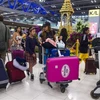 Khách du lịch tại sân bay Suvarnabhumi ở Bangkok, Thái Lan, ngày 30/1/2019. (Nguồn: AFP/TTXVN) 