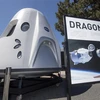 Tàu vũ trụ Dragon của SpaceX được trưng bày tại trụ sở SpaceX ở Los Angeles, Mỹ, ngày 21/7/2019. (Nguồn: AFP/TTXVN) 