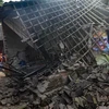 Cảnh đổ vỡ sau trận động đất mạnh 7,4 độ Richter làm rung chuyển khu vực Pandeglang, tỉnh Banten, Indonesia ngày 3/8/2019. (Nguồn: AFP/TTXVN) 