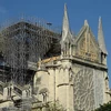 Nhà thờ Đức Bà tại Paris được tu sửa sau vụ cháy kinh hoàng ngày 31/5/2019. (Nguồn: AFP/TTXVN) 