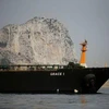 Tàu chở dầu Grace 1 của Iran ở ngoài khơi vùng lãnh thổ Gibraltar thuộc Anh. (Nguồn: IRNA/TTXVN) 