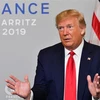 Tổng thống Mỹ Donald Trump phát biểu tại Biarritz, Pháp, ngày 26/8/2019. (Nguồn: AFP/TTXVN) 