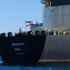 Tàu chở dầu Adrian Darya của Iran ở ngoài khơi vùng lãnh thổ Gibraltar thuộc Anh ngày 18/8/2019. (Nguồn: AFP/TTXVN) 