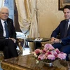 Thủ tướng Italy được chỉ định Giuseppe Conte (phải) hội kiến Tổng thống Sergio Mattarella tại Rome ngày 29/8/2019. (Nguồn: THX/TTXVN) 