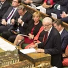 Lãnh đạo Công đảng đối lập Anh Jeremy Corbyn (phía trước) trong phiên họp tại Hạ viện ở London ngày 3/9/2019. (Nguồn: THX/TTXVN) 