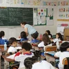 Trẻ em Brazil tham dự một lớp học dành cho người Brazil, ở Ogaki, tỉnh Gifu. (Nguồn: Kyodo) 