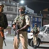 Binh sỹ Ấn Độ siết chặt an ninh tại thành phố Srinagar ngày 4/8/2019. (Nguồn: AFP/TTXVN) 