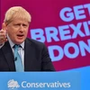 Thủ tướng Anh Boris Johnson phát biểu tại Hội nghị thường niên của đảng Bảo thủ ở thành phố Manchester ngày 2/10/2019. (Nguồn: AFP/TTXVN) 