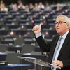 Chủ tịch Ủy ban châu Âu (EC) Jean-Claude Juncker phát biểu tại Nghị viện châu Âu (EP) ở Strasbourg, Pháp. (Nguồn: AFP/TTXVN) 