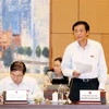 Tổng Thư ký, Chủ nhiệm Văn phòng Quốc hội Nguyễn Hạnh Phúc phát biểu. (Ảnh: Trọng Đức/TTXVN) 