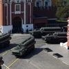 Hệ thống tên lửa S-400 của Nga tại lễ duyệt binh kỷ niệm Ngày Chiến thắng trên Quảng trường Đỏ ở thủ đô Moskva, Nga, ngày 7/9. (Nguồn: AFP/TTXVN) 