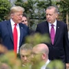 Tổng thống Donald Trump (trái) và người đồng cấp Thổ Nhĩ Kỳ Recep Tayyip Erdogan. (Nguồn: AFP/Getty Images) 
