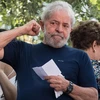 Cựu Tổng thống Brazil Luiz Inácio Lula da Silva phát biểu tại Sao Paulo ngày 7/4/2018. (Nguồn: AFP/TTXVN) 