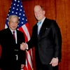 Thượng tướng Nguyễn Chí Vịnh gặp Trợ lý Ngoại Trưởng Mỹ Christopher Ashley Ford. (Nguồn: TTXVN) 
