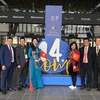 Đoàn đại biểu Việt Nam tại Phiên họp Ủy ban Liên Chính phủ Công ước 2003 về bảo vệ di sản văn hóa phi vật thể lần thứ 14 của Tổ chức Giáo dục, Khoa học và Văn hóa Liên hợp quốc (UNESCO) diễn ra tại Bogota (Colombia). (Nguồn: TTXVN) 
