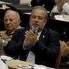 Thủ tướng Chính phủ Cuba mới được bầu Manuel Marrero Cruz (giữa) tại phiên bế mạc Kỳ họp thứ IV Quốc hội khóa IX, ở Havana ngày 21/12/2019. (Nguồn: AFP/TTXVN) 