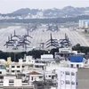 Căn cứ không quân Futenma của Lực lượng lính thủy đánh bộ Mỹ tại tỉnh Okinawa, Nhật Bản. (Nguồn: Kyodo/TTXVN) 