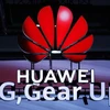 Biểu tượng của Huawei. (Nguồn: AFP/TTXVN) 