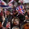 Người dân ủng hộ Brexit tập trung tại Quảng trường Nghị viện Anh ở London, chào mừng thời khắc 23 giờ GMT tối 31/1/2020, thời điểm Anh chính thức rời EU. (Nguồn: AFP/TTXVN) 