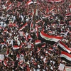 Hàng nghìn người Iraq tuần hành tại trung tâm thủ đô Baghdad yêu cầu Mỹ rút quân khỏi nước này ngày 24/1/2020. (Nguồn: AFP/TTXVN) 