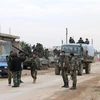 Quân đội Syria tại thị trấn Tal Toukan, ngoại ô tỉnh Idlib, Tây Bắc Syria ngày 5/2/2020. (Nguồn: THX/TTXVN) 