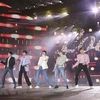 Nhóm nhạc BTS biểu diễn tại Seoul, Hàn Quốc, ngày 29/10/2019. (Nguồn: Yonhap/TTXVN) 