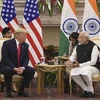 Ngày 25/2/2020, tại New Delhi, Thủ tướng Ấn Độ Narendra Modi (phải) có cuộc gặp với Tổng thống Mỹ Donald Trump đang ở thăm Ấn Độ. (Nguồn: THX/TTXVN) 
