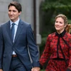 Thủ tướng Canada Justin Trudeau và phu nhân Sophie Gregoire Trudeau. (Nguồn: THE CANADIAN PRESS) 