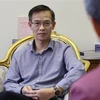 Ông Lý Tiến Hùng, Bí thư thứ nhất Phòng công tác Lưu học sinh-Đại sứ quán Việt Nam tại Liên bang Nga, trả lời phỏng vấn phóng viên TTXVN. (Ảnh: Trần Hiếu/TTXVN) 