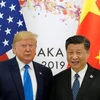 Tổng thống Mỹ Donald Trump và Chủ tịch Trung Quốc Tập Cận Bình tại cuộc gặp ở Osaka, Nhật Bản hồi năm 2019. (Nguồn: Reuters) 