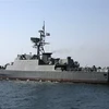 Tàu chiến của Hải quân Iran tham gia lễ kỷ niệm Ngày Vịnh Persian quốc gia ở eo biển Hormuz, ngày 30/4/2019. (Nguồn: AFP/TTXVN) 