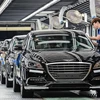 Các nhà sản xuất ôtô Hàn Quốc phụ thuộc rất nhiều vào Trung Quốc về nguồn cung phụ tùng như dây đeo an toàn, vô lăng và túi khí. (Nguồn: Hyundai Motor) 