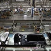 Bên trong nhà máy Renault Samsung Motors ở Busan. (Nguồn: Yonhap) 