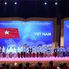 Đội chủ nhà Việt Nam dự thi Olympic Toán học và Khoa học quốc tế lần thứ 16 - IMSO 2019. (Ảnh: Thanh Tùng/TTXVN) 