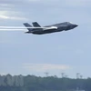 Máy bay chiến đấu F-35 của Mỹ cất cánh từ căn cứ không quân Tyndall ở bang Florida. (Nguồn: AFP/TTXVN) 