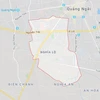 Dự án khu dân cư Yên Phú thuộc phường Nghĩa Lộ, thành phố Quảng Ngãi. (Nguồn: Google Maps) 