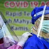 Một điểm xét nghiệm nhanh COVID-19 tại Sibreh, tỉnh Aceh, Indonesia, ngày 11/6/2020. (Nguồn: AFP/TTXVN) 
