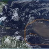 Đám mây bụi di chuyển qua Đại Tây Dương. (Nguồn: mexiconewsdaily.com) 