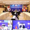 Phó Thủ tướng, Bộ trưởng Bộ Ngoại giao Phạm Bình Minh chủ trì Hội nghị Hội đồng Điều phối ASEAN lần thứ 26 theo hình thức trực tuyến. (Ảnh: Văn Điệp/TTXVN) 