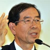 Thị trưởng Seoul, ông Park Won-soon, trong cuộc họp báo tại Seoul, ngày 9/11/2011. (Nguồn: YONHAP/TTXVN) 