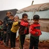 Trẻ em tại một trại tị nạn ở tỉnh Idlib, Syria. (Nguồn: AFP/TTXVN) 