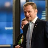 Thủ tướng Slovakia Igor Matovic tới tham dự một hội nghị ở Brussels, Bỉ ngày 19/7/2020. (Nguồn: AFP/TTXVN) 