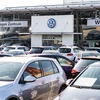 Ôtô tại một chi nhánh của hãng Volkswagen ở Berlin, Đức, ngày 7/5/2020. (Nguồn: THX/TTXVN) 