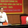 Trưởng ban Kinh tế Trung ương Nguyễn Văn Bình phát biểu tại buổi làm việc. (Ảnh: Thế Duyệt/TTXVN) 