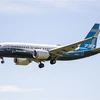 Máy bay Boeing 737 MAX trong chuyến bay thử tại Seattle, bang Washington, Mỹ ngày 29/6/2020. (Nguồn: AFP/TTXVN) 