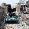 Hiện trường một vụ đánh bom ở Afghanistan. (Nguồn: AFP/TTXVN) 