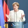 Thủ tướng Đức Angela Merkel phát biểu tại họp báo sau Hội nghị thượng đỉnh EU-Trung Quốc. (Ảnh: Mạnh Hùng/TTXVN) 