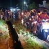 Hiện trường nơi người phụ nữ lọt cống bị nước cuốn trôi tại xã Gia Tân 1, huyện Thống Nhất, tỉnh Đồng Nai. (Ảnh: Lê Xuân/TTXVN) 