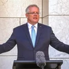 Trung Quốc lo ngại về cuộc điện đàm giữa Thủ tướng Australia Scott Morrison và tân Thủ tướng Nhật Bản Yoshihide Suga. (Nguồn: AFP/TTXVN) 