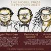 Ba nhà khoa học giành giải Nobel Vật lý năm 2020. (Nguồn: timesnownews.com) 